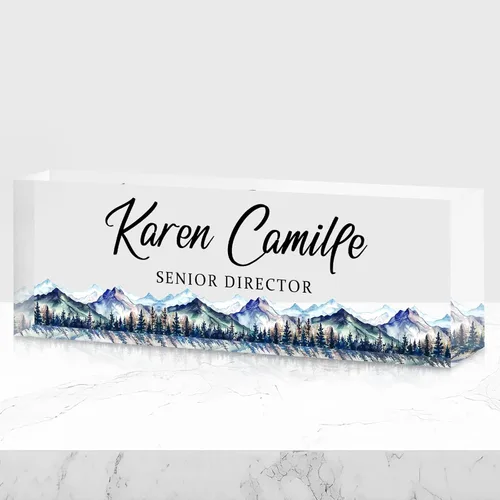 Miniatura 19 de Placa de nombre de oficina personalizada para escritorio, placa de nombre, regalos personalizados para compañeros de trabajo, jefe, profesor