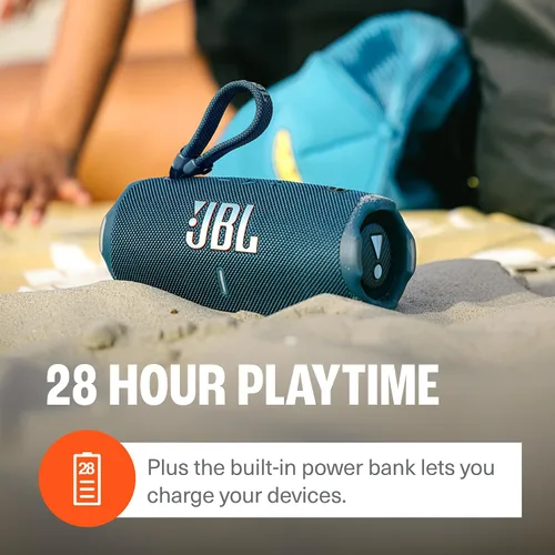 Miniatura 4 de JBL Charge 6 (Azul) + Paquete con funda protectora de carcasa dura divvi! (Negro)