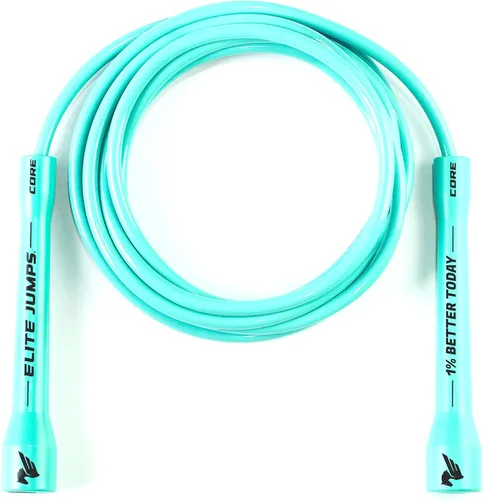 Miniatura 12 de Elite Jumps - Cuerda de saltar ajustable – Cuerda de entrenamiento de PVC de 0.236 pulgadas para fitness y cardio, cuerda de saltar para interiores