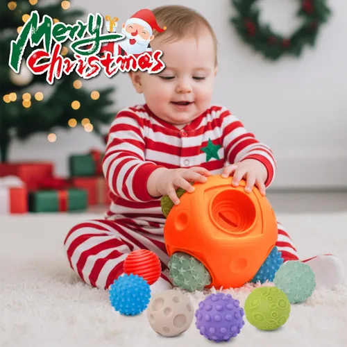 Miniatura 2 de Pelotas para Niños Pequeños 1-3 Juguetes Sensoriales para Bebés, Juguetes Montessori para Bebés de 6-12 Meses Juguetes para Bebés, Pelota Sensorial