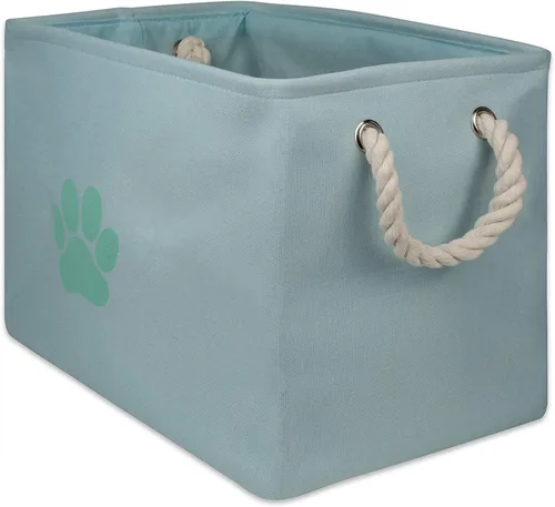 Miniatura 21 de Bone Dry - Canasta de almacenamiento para mascotas, pequeña y rectangular, coleccionable, aguamarina
