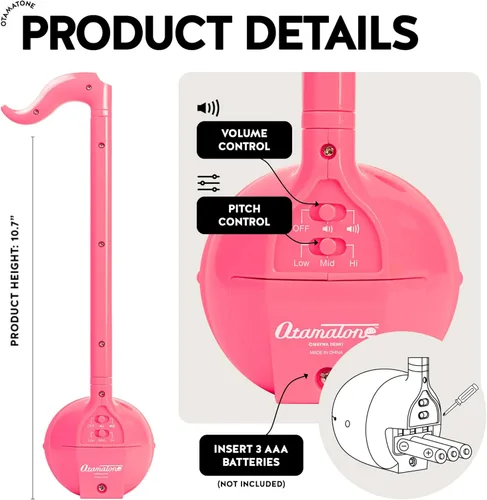 Miniatura 4 de Otamatone Clásico [Edición en inglés] Sintetizador portátil de instrumentos musicales electrónicos japoneses rosa intenso de Japón Maywa Denki