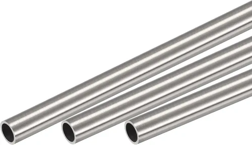 Miniatura 47 de uxcell Tubo redondo de acero inoxidable 304 0.236 in OD 0.020 in espesor de pared 11.811 in longitud 3 piezas