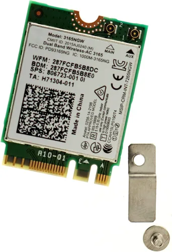 Miniatura 2 de Deal4GO 3165ac 802.11ac 433Mbps M.2 NGFF Mini PCi-e Adaptador WiFi Wireless-AC Módulo WLAN con Bluetooth 4.2 para Intel 3165NGW
