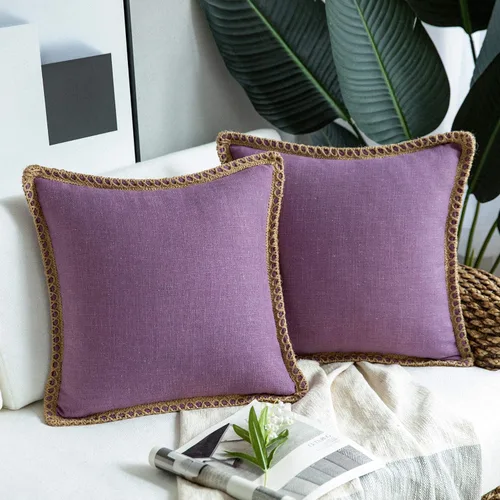 Miniatura 28 de Phantoscope Farmhouse - Fundas de almohada decorativas para exteriores, Poliéster & Mezcla de poliéster, Beige, 18" x 18