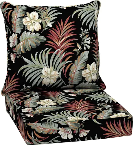 Miniatura 165 de Arden Outdoor Deep Seat Cushion Set, 24 x 24 pulgadas, Cojín para patio resistente al clima, a la lluvia y a la decoloración para silla, sofá y sofá