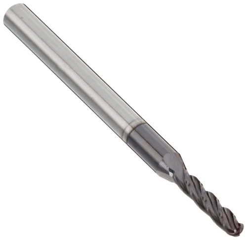 Melin Herramienta ccmg-m-m-b bola de carburo nariz End Mills, métricas, altin Aleaciones acabado, 30 Grado Helix, para uso con hierro fundido de,