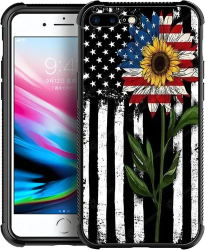 Miniatura 57 de Funda compatible con iPhone X/XS, diseño de bandera estadounidense de béisbol, TPU suave, a prueba de golpes, de vidrio templado, para iPhone X/XS
