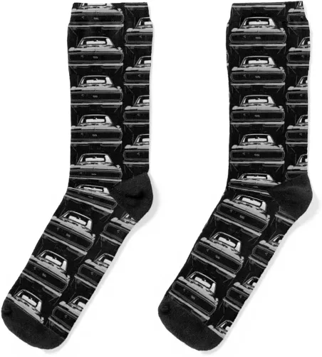 Calcetines 1968 para hombre Chevy Athletic Camaro para mujer calcetines de sublimación unisex regalo para Acción de Gracias Navidad cumpleaños 10-13