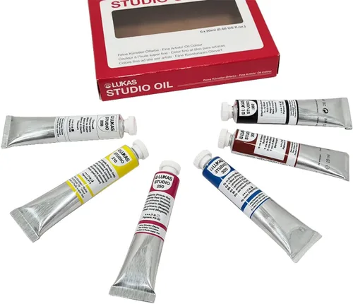 Miniatura 5 de Lukas Studio Artist - Pintura al óleo de alto pigmento hecha con aglutinante natural para artistas, pintura y mucho más. Colores surtidos - 0.7 fl oz