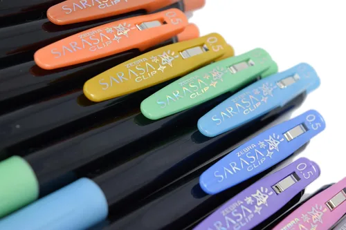 Miniatura 6 de Zebra Pen Sarasa Clip Decoshine - Bolígrafo de gel retráctil, punta fina de 0.020 in, colores metálicos surtidos, funciona bien en papel oscuro