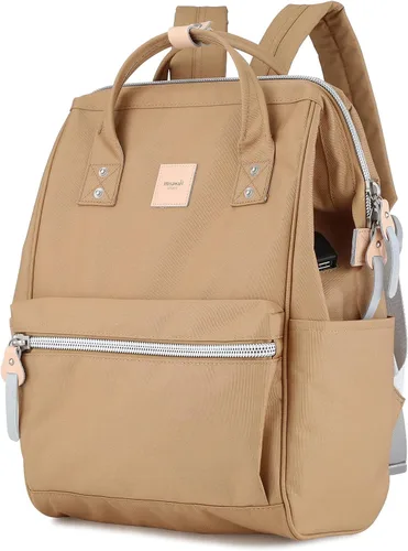 Miniatura 2 de himawari Mochila para computadora portátil para mujeres y hombres, con puerto de carga USB, bolsa de negocios grande resistente al agua