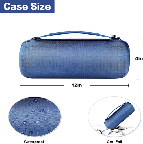 Miniatura 5 de Comecase - Funda rígida de viaje para JBL Charge 4/Charge 5 impermeable Bluetooth altavoz. Bolsa de almacenamiento para cargador y cable USB
