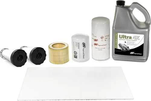Ingersoll-Rand 47735401001 Kit de mantenimiento OEM para compresor UP6 10-15HP (indicador de reemplazo intermitente rojo TAS) con lubricante Ultra 4K