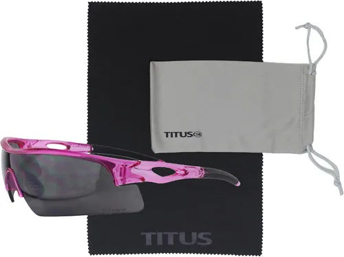 Miniatura 54 de TITUS G20 Gafas de seguridad para todos los deportes, protección para motocicletas, compatibles con ANSI Z87+ Marco negro - Lente ahumado - Con bolsa