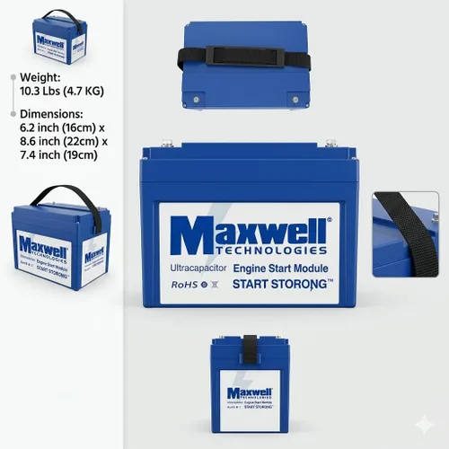 Miniatura 6 de Maxwell 16V 500F Graphene Super Capacitor Batería 16v Sistema de Energía Solar Hogar