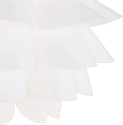 Miniatura 3 de Lámpara de techo flor blanca de Possini Euro Design, 15 3/4 pulgadas de ancho