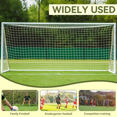 Miniatura 6 de Red de portería de fútbol, redes de repuesto para fútbol deportivo, red de fútbol para juegos de patio trasero y entrenamiento para adultos