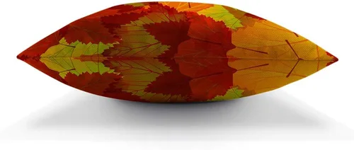 Miniatura 5 de Moslion Fundas de almohada de hojas de arce, funda de almohada de otoño con hojas de arce, 18 x 18 pulgadas, lona de algodón y lino, funda
