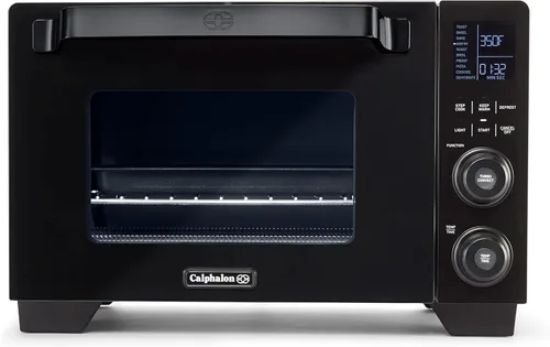 Calphalon Horno freidora de aire, 11 en 1, horno tostador y freidora de aire, exterior Cool Touch, 26.4 QT/25 L, se adapta a pizza de 12 pulgadas,