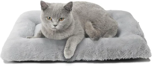 Miniatura 10 de Cama para Jaula de Perros Lavable para Perros XXS, de Lujo, de Piel Sintética Gruesa, Esponjosa, Cómoda, Almohadilla de Jaula Antideslizante, Tapete