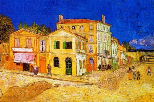 Miniatura 5 de Vincent Van Gogh - Arte de pared de Van Gogh The Yellow House Van Gogh, estilo de pintura de retrato impresionista, arte fino, decoración del hogar