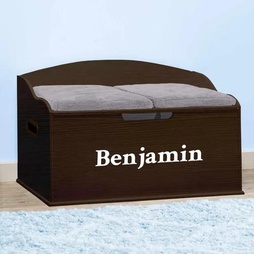 Miniatura 7 de DIBSIES Caja de juguetes personalizada Creative Wonders, serie Signature para niños, 30 x 19.25 x 18 pulgadas, tapa de cierre suave (blanco)