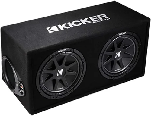 Miniatura 5 de Harmony Audio Kicker DC122 Loaded Dual 12 Ported Comp 600W Sub Box 43DC122 Bundle con amplificador Harmony HA-A800.1 y kit de amplificador