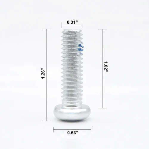 Miniatura 3 de Tapones de goma PU para patinaje con ruedas, 1 par con tornillos Azul