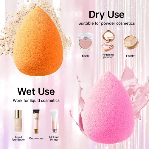 Miniatura 5 de AJOKE Juego de esponjas de maquillaje perfectas para líquidos, esponjas de maquillaje de belleza multicolores, 10 piezas