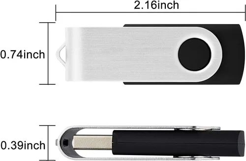 Miniatura 9 de KEXIN Paquete de 100 unidades flash USB de 1 GB, paquete a granel, paquete de unidades USB, unidades USB, memoria USB de 1 GB con diseño giratorio