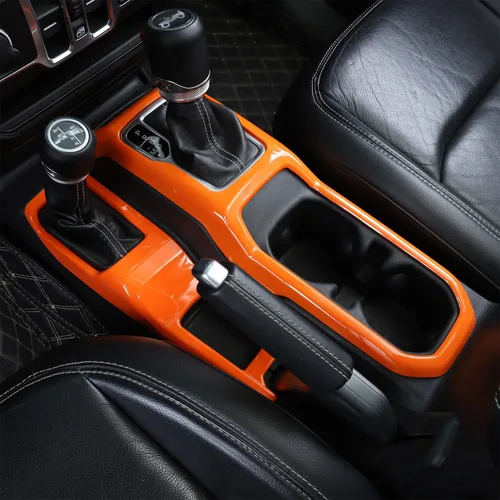 Miniatura 9 de Consola Central 4WD Panel de Cambio de Marchas y Portavasos para 2018-2024+ Jeep Wrangler JL JLU Gladiator JT (Azul)