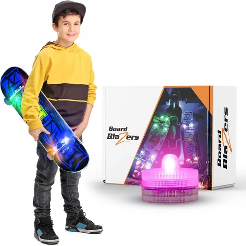 Board Blazers Luces LED para Skateboard con Efecto Underglow - Regalo Ideal para Skateboard - Luz LED Perfecta para Longboard o Luz para Scooter,