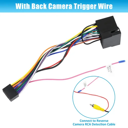 Miniatura 6 de Adaptador de arnés de cableado de radio estéreo ISO de 16 pines para reemplazo de radio de coche Hyundai Verna Accent Kia Android