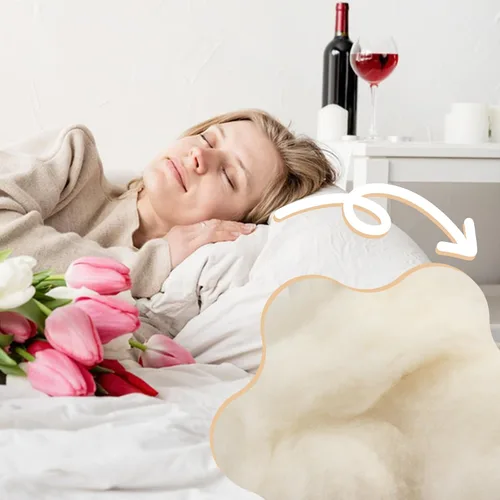 Miniatura 5 de Relleno de lana orgánica natural para animales de peluche, relleno de lana hipoalergénico de primera calidad para almohadas, cojines, fieltro