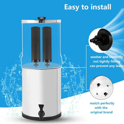 Miniatura 4 de Filtro de agua de repuesto con infusión de plata para sistema de filtros de bloque de carbono negro Berkey® BB9-2®, compatible con elementos
