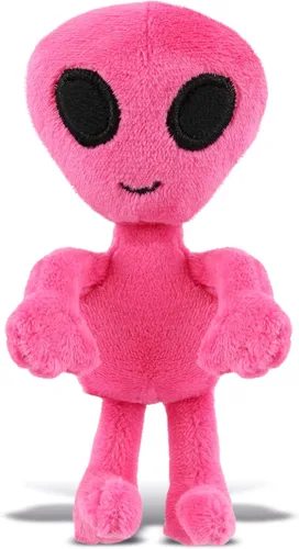 Miniatura 7 de DolliBu Alien Plush - Imán para refrigerador de 4 pulgadas – Imán de peluche de alienígena esponjoso, divertido y lindo imán espacial para nevera
