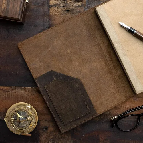 Miniatura 6 de Diario de cuero vintage recargable, diario de libro de sombras, diario vintage, diario de escritura, papel antiguo hecho a mano, diario de cuero