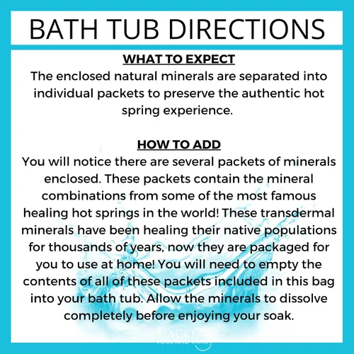 Miniatura 7 de Remoje de baño de las Bahamas (2 remojos por bolsa) Remoje en aguas termales de todo el mundo con Medicine Springs Sal del mar Muerto para remojar