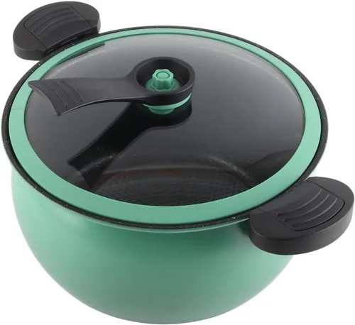 Miniatura 5 de Olla a presión micro antiadherente de gran capacidad, utensilios de cocina multifuncionales con tapa visual para cocina casera (7L)