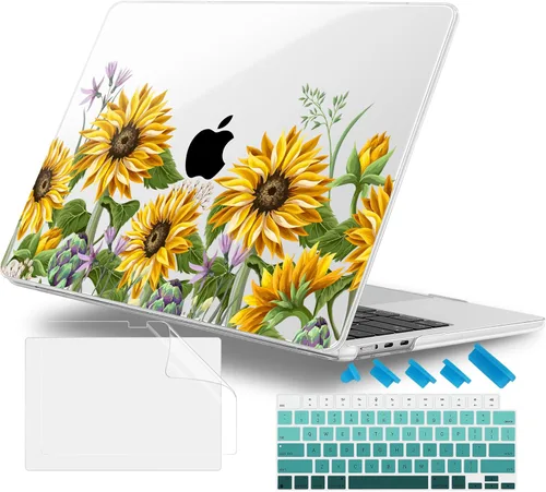 Miniatura 15 de Funda para MacBook Air 2026/2025/2024/2023 de 15 pulgadas M5 A3448/M4 A3241/M3 A3114/M2 A2941, elegante funda protectora rígida para MacBook Air