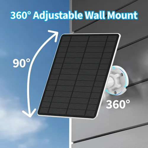 Miniatura 5 de Ring - Cargador de panel solar para cámara, compatible con batería Stick Up Cam, batería Spotlight Plus/Pro Cam, impermeable, carga rápida de 5 W 6