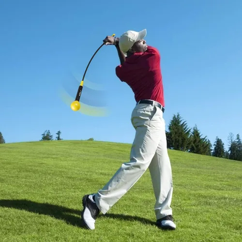 Miniatura 6 de Entrenador de swing de golf, ayuda y corrección para el entrenamiento del agarre de fuerza, ritmo y flexibilidad, accesorios de golf ideales