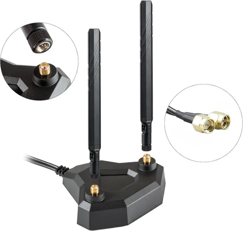 Miniatura 6 de Antena externa SMA de banda ancha 4G 5G de base magnética de 9dBi para Verizon AT&T T-Mobile, Internet 4G LTE 5G inalámbrico para casa, enrutadores