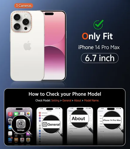 Miniatura 1674 de FNTCASE Funda para iPhone 13 Pro-Max: Fundas magnéticas transparentes compatibles con Magsafe Slim anti amarillamiento protección contra caídas