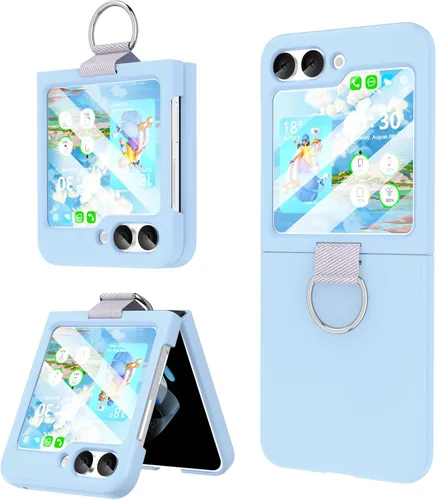 Miniatura 17 de Para Samsung Galaxy Z Flip 4 Funda Con Anillo Cubierta Protectora A Prueba De Golpes Flip Z 4 Funda Del Teléfono Para Galaxy Z Flip 4 5G 2022 - Negro