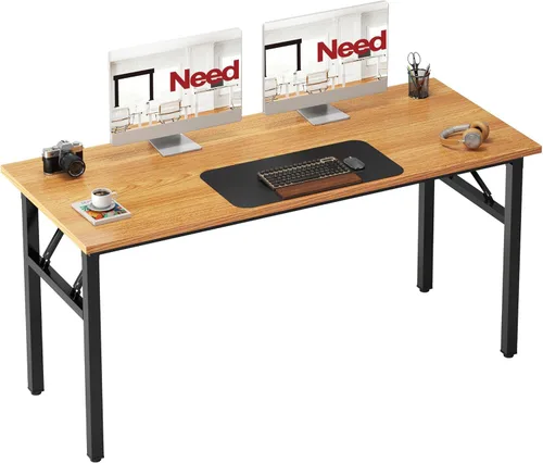Miniatura 33 de Need AC5AW - Escritorio pequeño plegable, resistente y robusto para computadora, oficina en casa, dormitorios y espacios pequeños, no requiere Roble