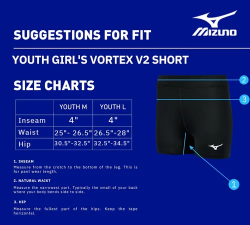 Miniatura 5 de Mizuno Pantalón corto de voleibol Vortex V2 para niña