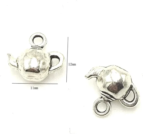 Miniatura 3 de 30 dijes de aleación de dientes, joyería para collares, pulseras, manualidades, suministros de fabricación de 0.945 x 0.591 in (plata antigua)