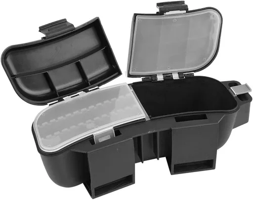 Miniatura 5 de Caja de aparejos de pesca, bolsa de cintura multifuncional para señuelos cebos, gancho portátil, organizador de accesorios de pesca